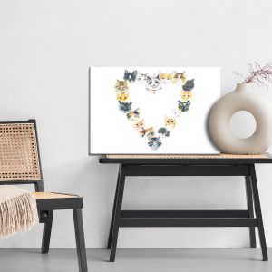 Peinture sur toile Coeur De Chatons – Image 6