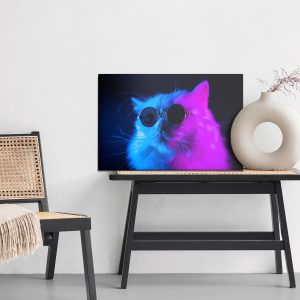 Peinture sur toile Chat Avec Des Lunettes De Soleil – Image 6