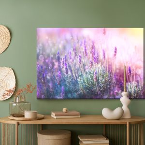 Peinture sur toile Lavande En Fleurs 3D – Image 5