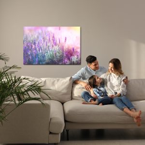 Peinture sur toile Lavande En Fleurs 3D – Image 7