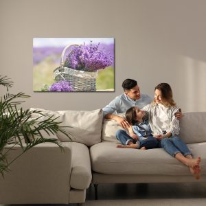 Peinture sur toile Panier Avec Des Fleurs De Lavande – Image 7
