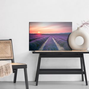 Peinture sur toile Champ De Lavande Au Coucher Du Soleil – Image 6
