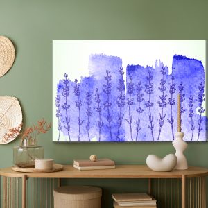Peinture sur toile Fond De Lavande Aquarelle – Image 5