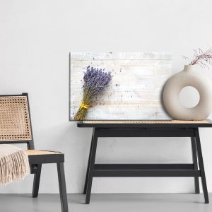 Peinture sur toile Lavande Sur Fond De Planches De Bois – Image 6