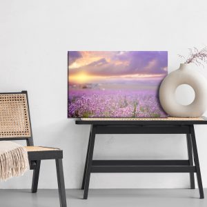Peinture sur toile Beau Paysage De Lavande 3D – Image 6