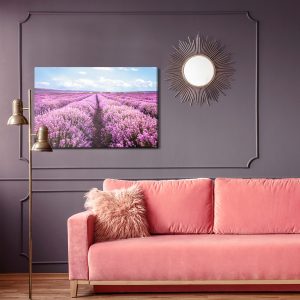 Peinture sur toile Champ De Lavande En Fleurs 3D – Image 4