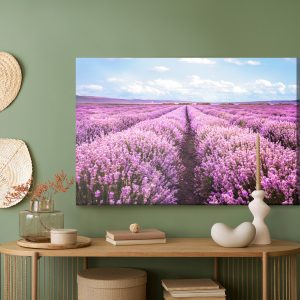 Peinture sur toile Champ De Lavande En Fleurs 3D – Image 5