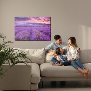 Peinture sur toile Beau Paysage De Lavande 3D – Image 7