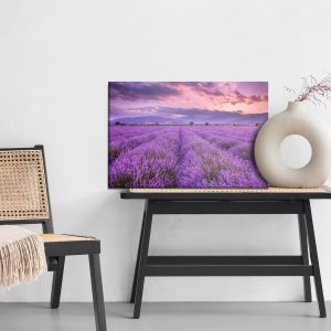 Peinture sur toile Beau Paysage De Lavande 3D – Image 6