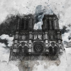 Peinture sur toile Cathédrale Notre-Dame, Paris – Image 1