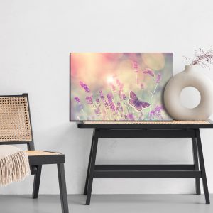 Peinture sur toile Papillons Et Fleurs De Lavande – Image 6