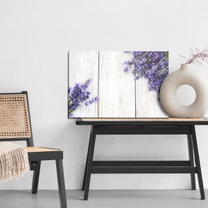 Peinture sur toile Fleurs De Lavande Sur Un Fond En Bois – Image 6