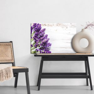 Peinture sur toile Fleurs De Lavande Sur Un Fond De Bois – Image 6