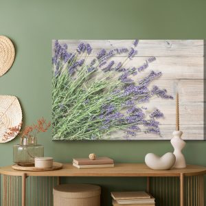 Peinture sur toile Lavande Sur Un Fond De Bois Rustique – Image 5