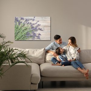 Peinture sur toile Lavande Sur Un Fond De Bois Rustique – Image 7