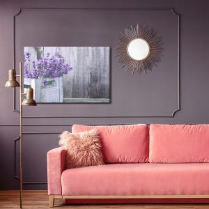 Peinture sur toile Fleurs De Lavande Dans Une Caisse En Bois – Image 4