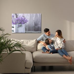 Peinture sur toile Fleurs De Lavande Dans Une Caisse En Bois – Image 7