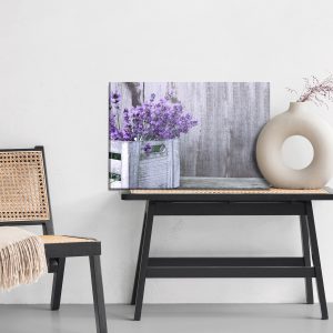 Peinture sur toile Fleurs De Lavande Dans Une Caisse En Bois – Image 6
