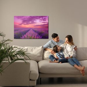 Peinture sur toile Champ Fleuri De Lavande En Provence – Image 7