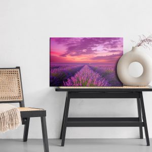 Peinture sur toile Champ Fleuri De Lavande En Provence – Image 6