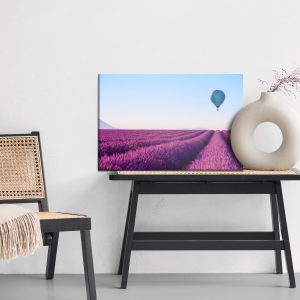 Peinture sur toile Montgolfière Au-Dessus D'un Champ De Lavande – Image 6