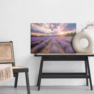 Peinture sur toile Champ De Lavande Au Coucher Du Soleil – Image 6