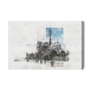 Peinture sur toile Cathédrale Notre-Dame, Paris – Image 2