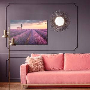 Peinture sur toile Champ De Lavande En Fleurs En Provence – Image 4