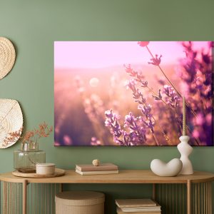 Peinture sur toile Fleurs De Lavande Au Soleil 3D – Image 5
