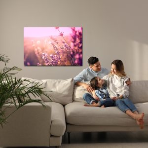Peinture sur toile Fleurs De Lavande Au Soleil 3D – Image 7
