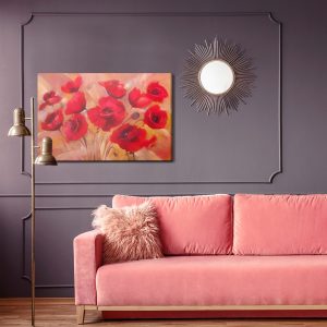 Peinture sur toile Coquelicots Rouges Comme Peints – Image 4