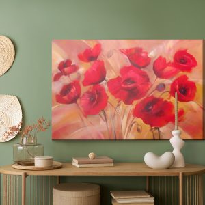 Peinture sur toile Coquelicots Rouges Comme Peints – Image 5