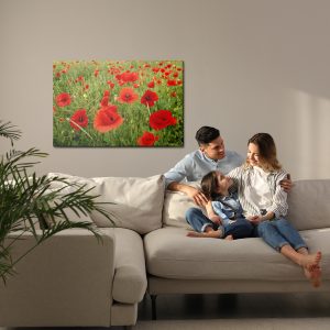 Peinture sur toile Coquelicots Rouges Dans Le Pré – Image 7