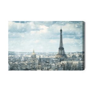 Peinture sur toile Vue Sur Paris – Image 2