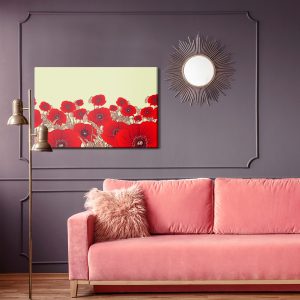 Peinture sur toile Beaux Coquelicots Rouges – Image 4