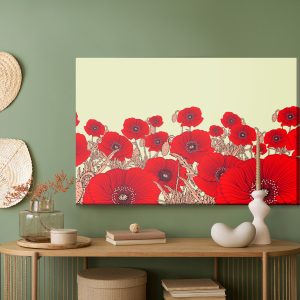 Peinture sur toile Beaux Coquelicots Rouges – Image 5