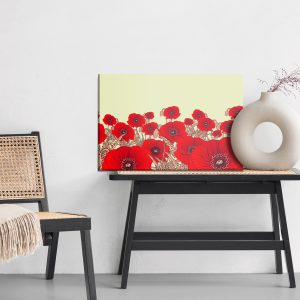 Peinture sur toile Beaux Coquelicots Rouges – Image 6