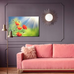 Peinture sur toile Coquelicots Au Soleil – Image 4
