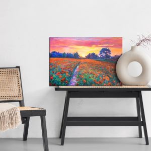 Peinture sur toile Un Champ De Coquelicots Comme Peint – Image 6