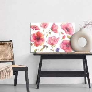 Peinture sur toile Coquelicots Sauvages Peints À L'aquarelle – Image 6