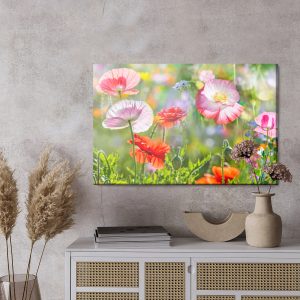 Peinture sur toile Coquelicots Sur Une Prairie Ensoleillée – Image 3