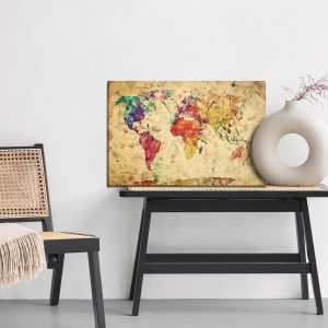 Peinture sur toile Carte Du Monde Vintage – Image 6