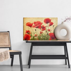Peinture sur toile Coquelicots Sauvages Vintage – Image 6