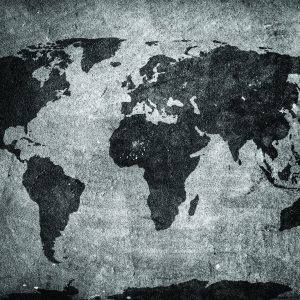 Peinture sur toile Carte Du Monde Dans Un Style Vintage – Image 1