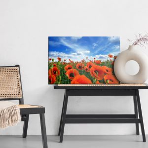 Peinture sur toile Coquelicots En Fleurs Dans Un Pré 3D – Image 6