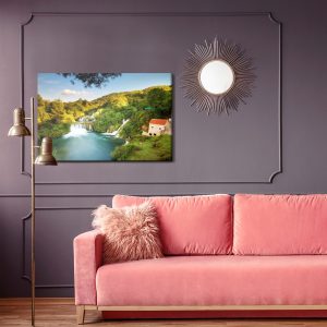 Peinture sur toile Cascade De Skradinski Buk En Croatie – Image 4