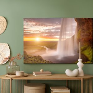 Peinture sur toile Cascade De Seljalandsfoss En Islande – Image 5