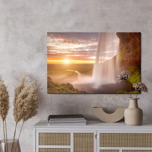 Peinture sur toile Cascade De Seljalandsfoss En Islande – Image 3