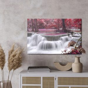 Peinture sur toile Cascade Huay Mae Khamin En Thaïlande – Image 3