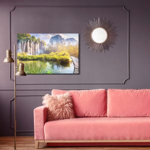 Peinture sur toile Grande Cascade En Croatie – Image 4